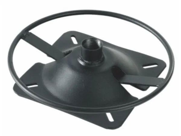 Zhongtai rocking swivel chair base, alternate angle showing the steel rocker bow