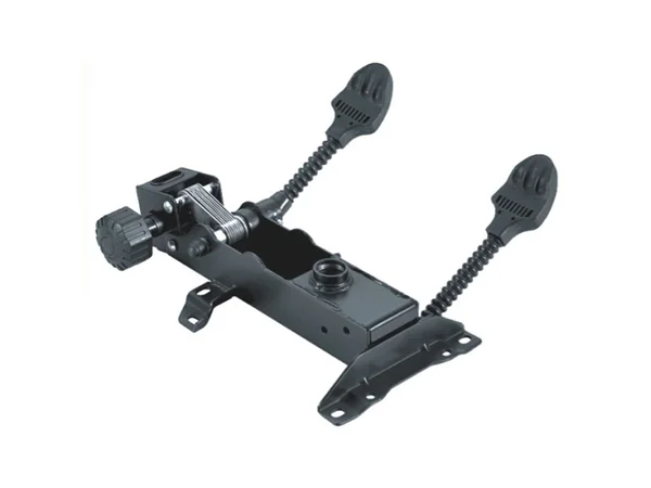 Zhongtai ZT-S7 synchro-tilt mechanism showing the tension adjustment knob and twin control levers
